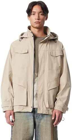Cross-eyed Moose Men's Standard Cross Park Hidden Hood Zip Front